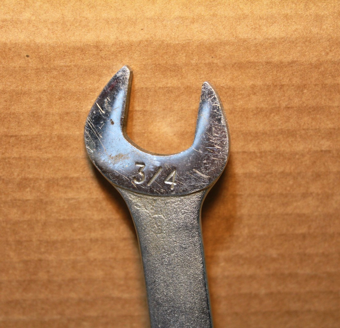 Craftsman 44474 Thin Tappet Open End Wrench 3/4″ & 7/8″ -V- MADE IN USA