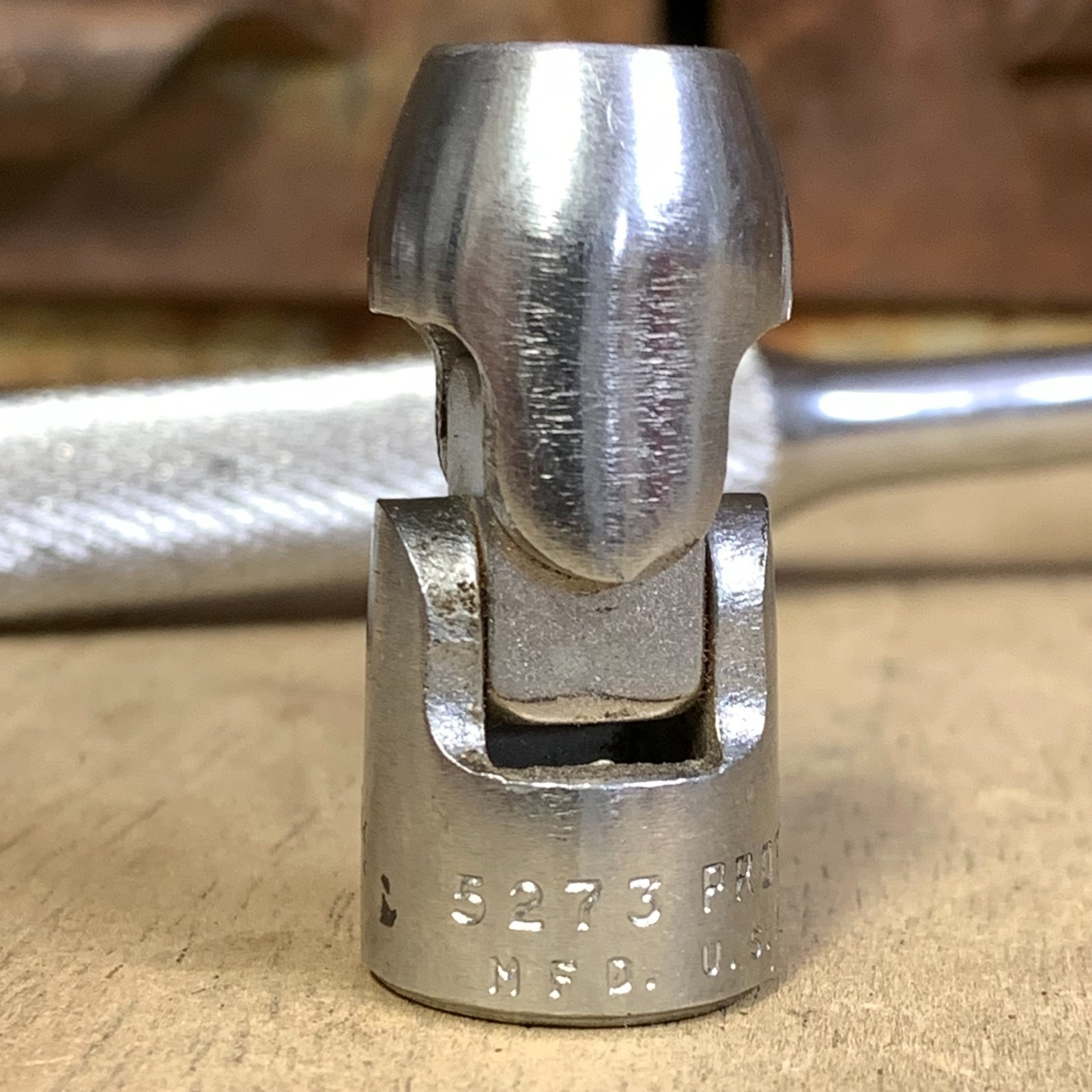 Nice – PROTO 5249 3/8″ drive ratchet & 3 Sockets & 1 Crows Foot – vintage