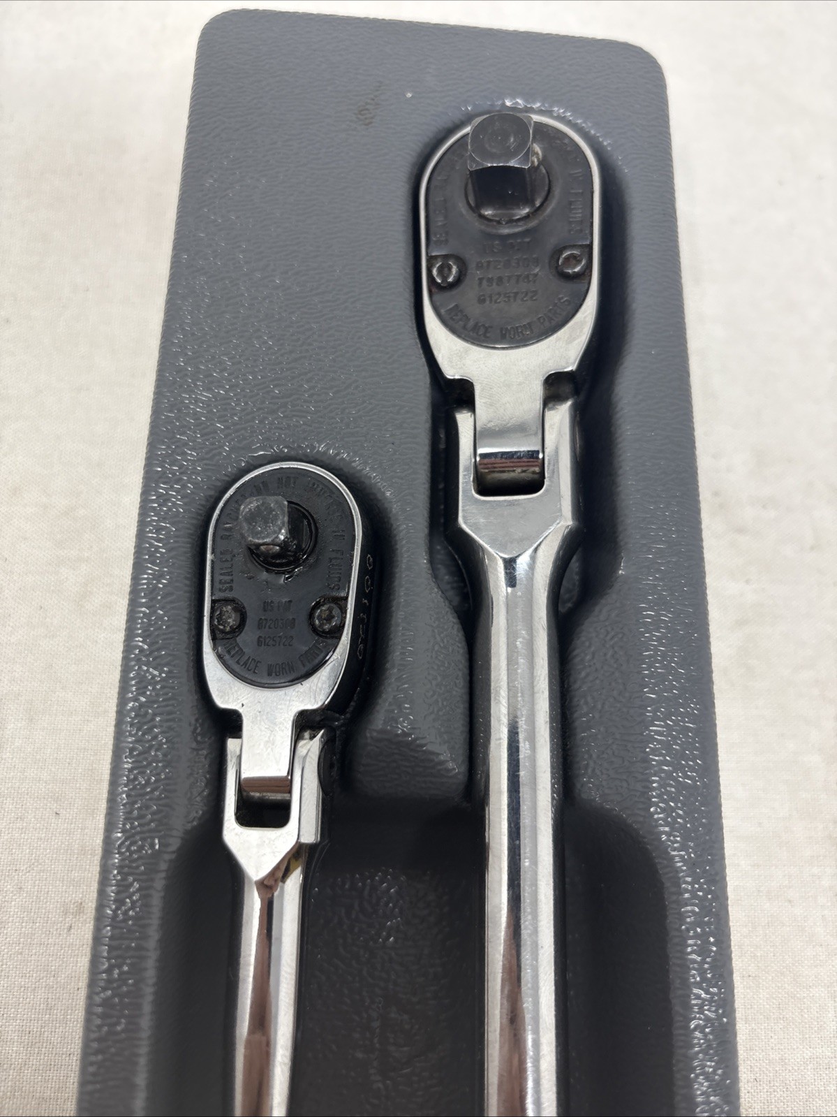 Snap-on Tools NEW RARE 100TH ANNIVERSARY 2pc Flex-Head Ratchet Set RAT2TFLFCE
