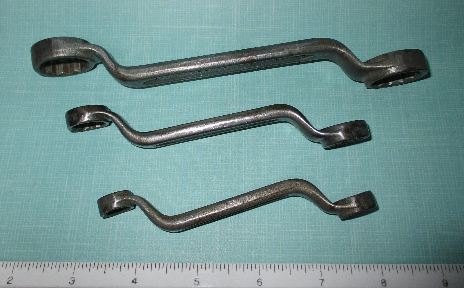 Forged Select Steel 3/8-25/32″ 6-12 Point Offset Double Box End Wrench 3-Piece