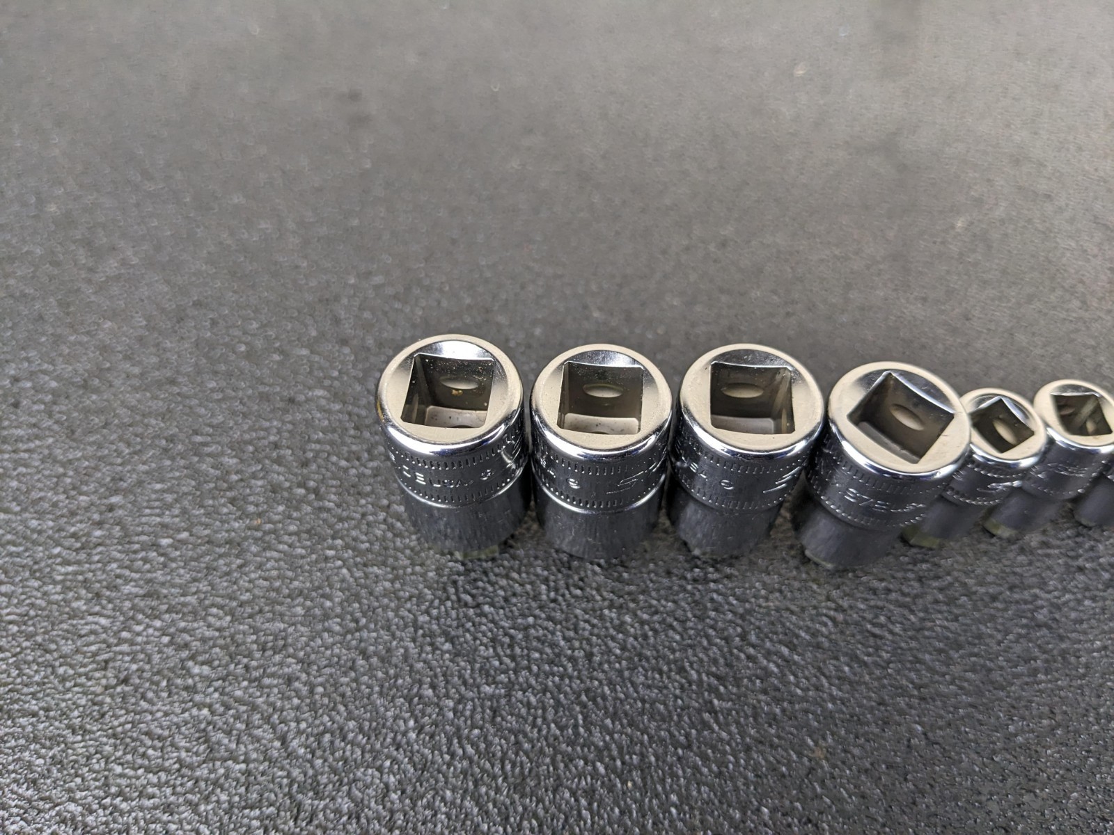 #bp503 Snap-on 1/4″ 3/8″ Drives Stubby Metric Hex Socket driver Set 208EFTAMXSY