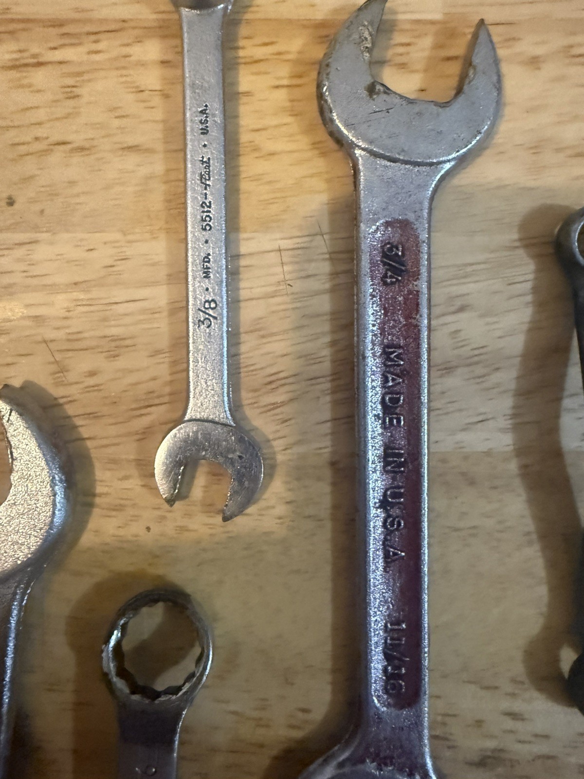 Lot Mixed USED wrenches- 20 total both metric and standard
