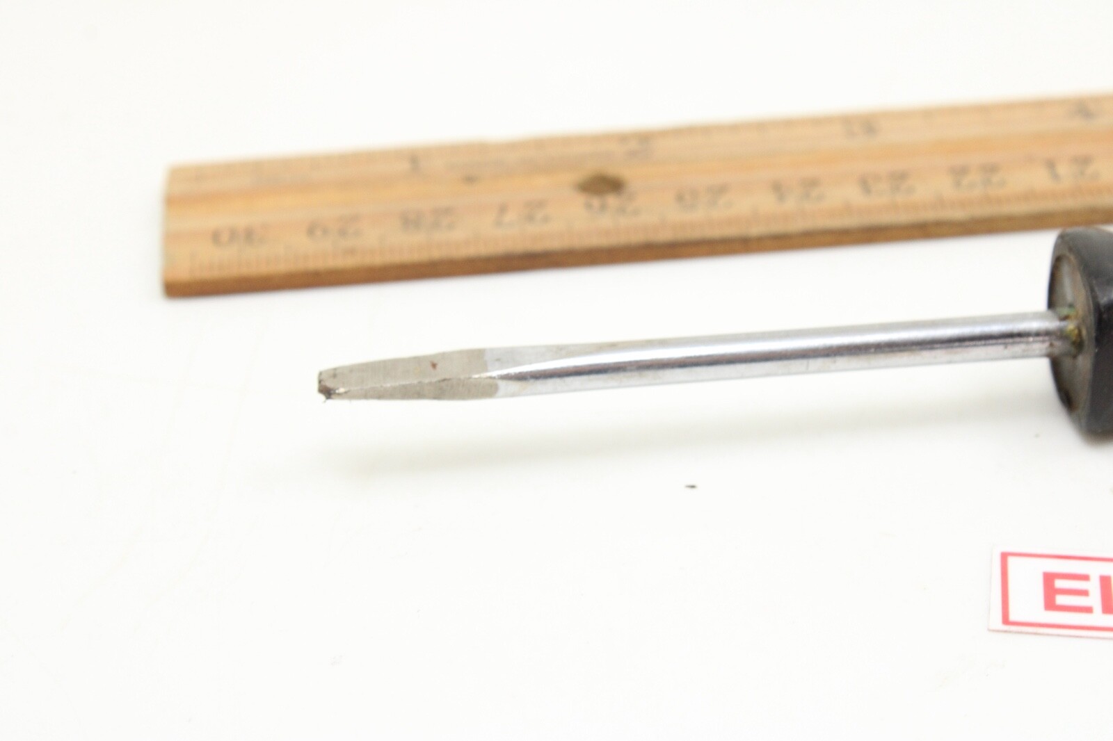 Snap-on SSD143 1/4″ Flat/Slotted Screwdriver Hard Black Handle USA Damaged Tip