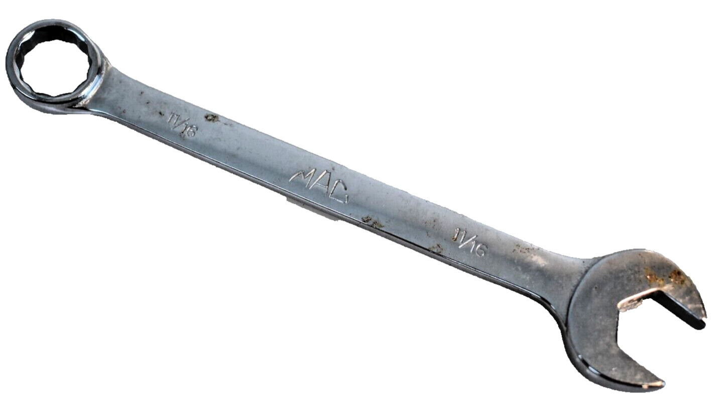 Mac Tools USA CW22 11/16″ SAE Combination Wrench 12 Point Polished Chrome