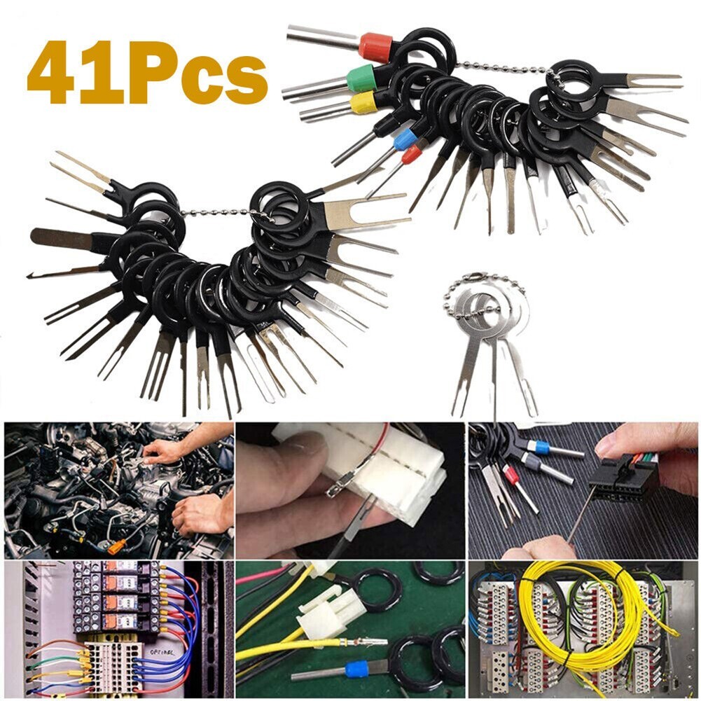Premium Stainless Steel Wire Terminal Extraction Tool Set 41PC Kit for Cars