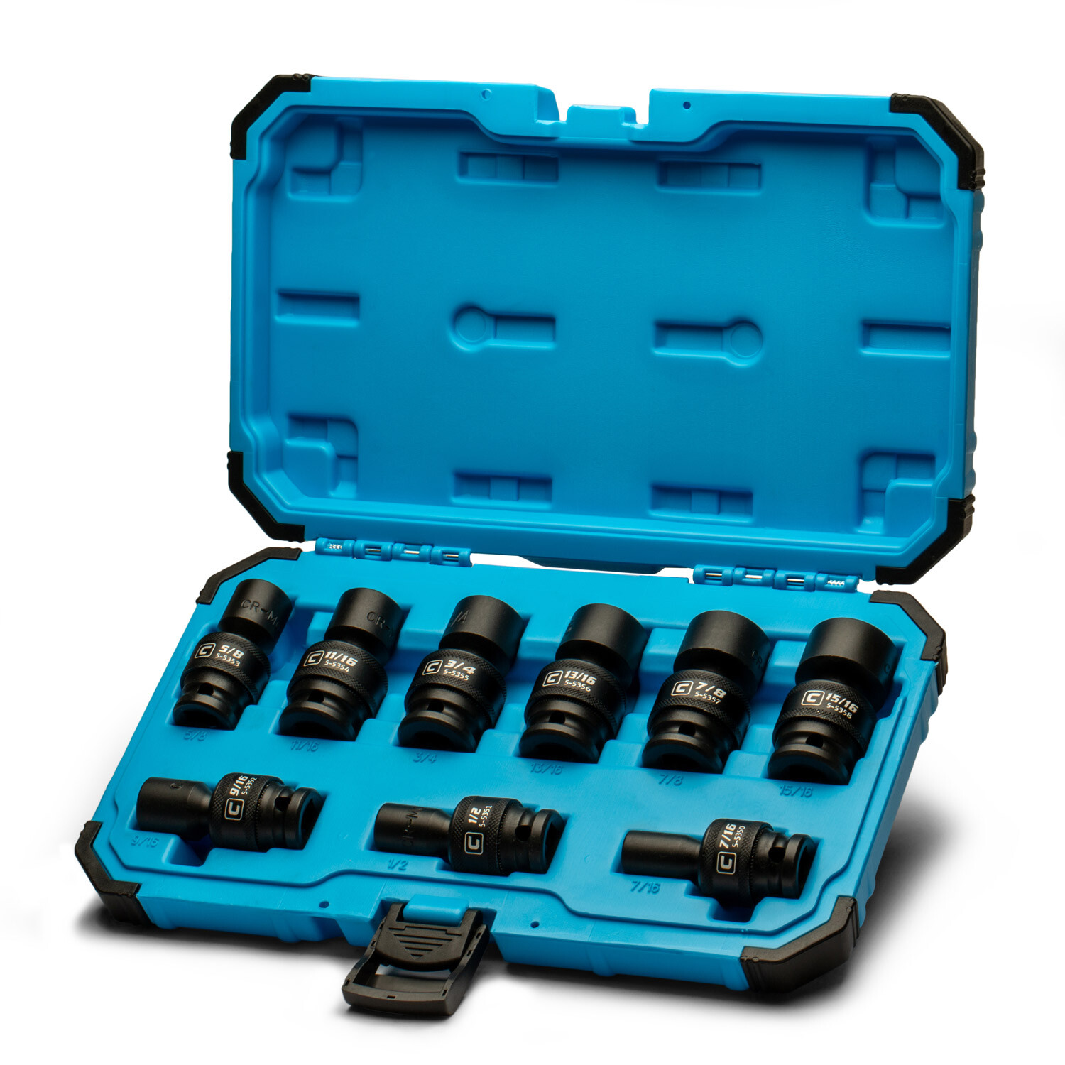 Capri Tools 1/2 in. Drive Universal Impact Socket Set, 7/16-15/16 in. SAE, 9-Pcs