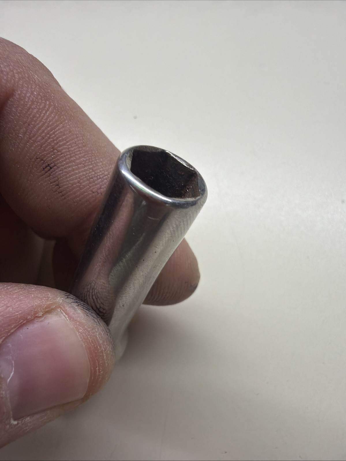 Snap On Tools SFSM9 3/8 Dr 6Pt Metric 9mm Flank Dr Deep Chrome Socket USA