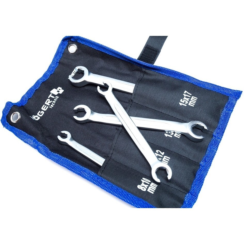 Double Spanner with Open End 8 – 17 mm Set of 4 pcs HT1W730 of Hogert