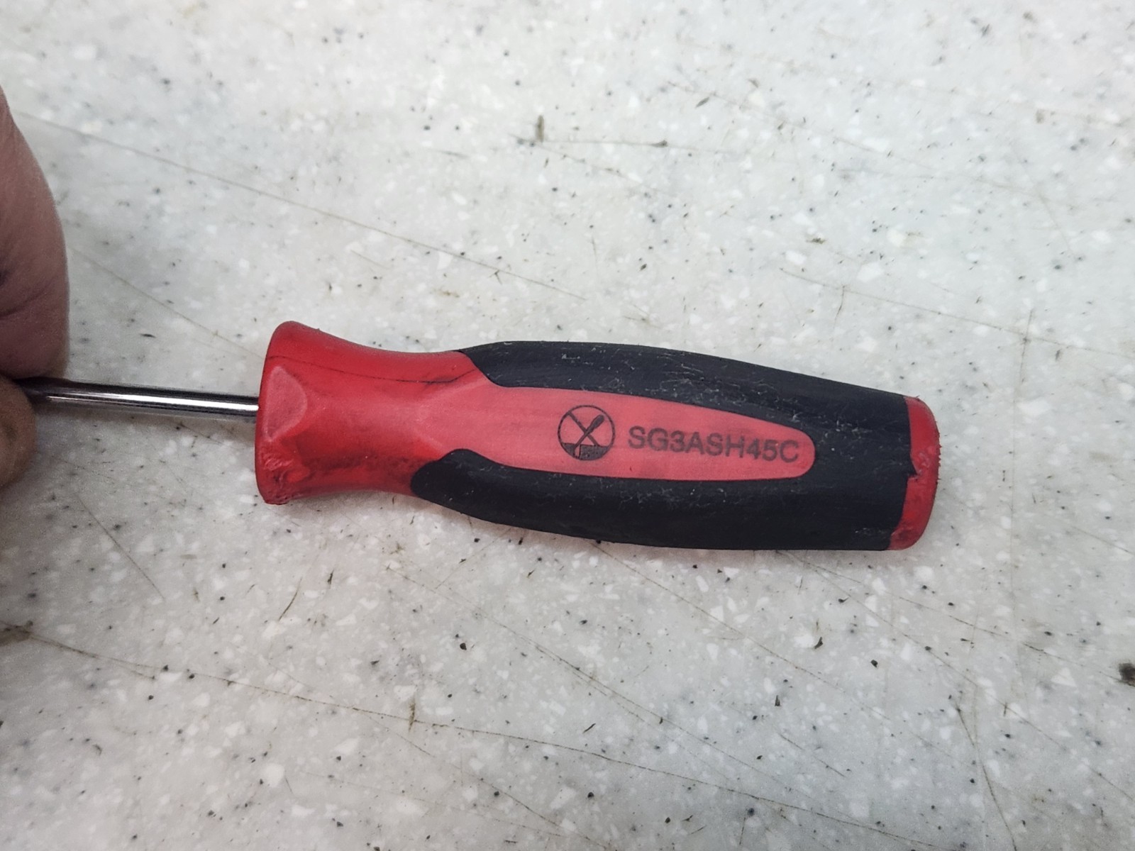 Snap On SG3ASH45C 45 Degree Mini Pic Red/Black Handle USED