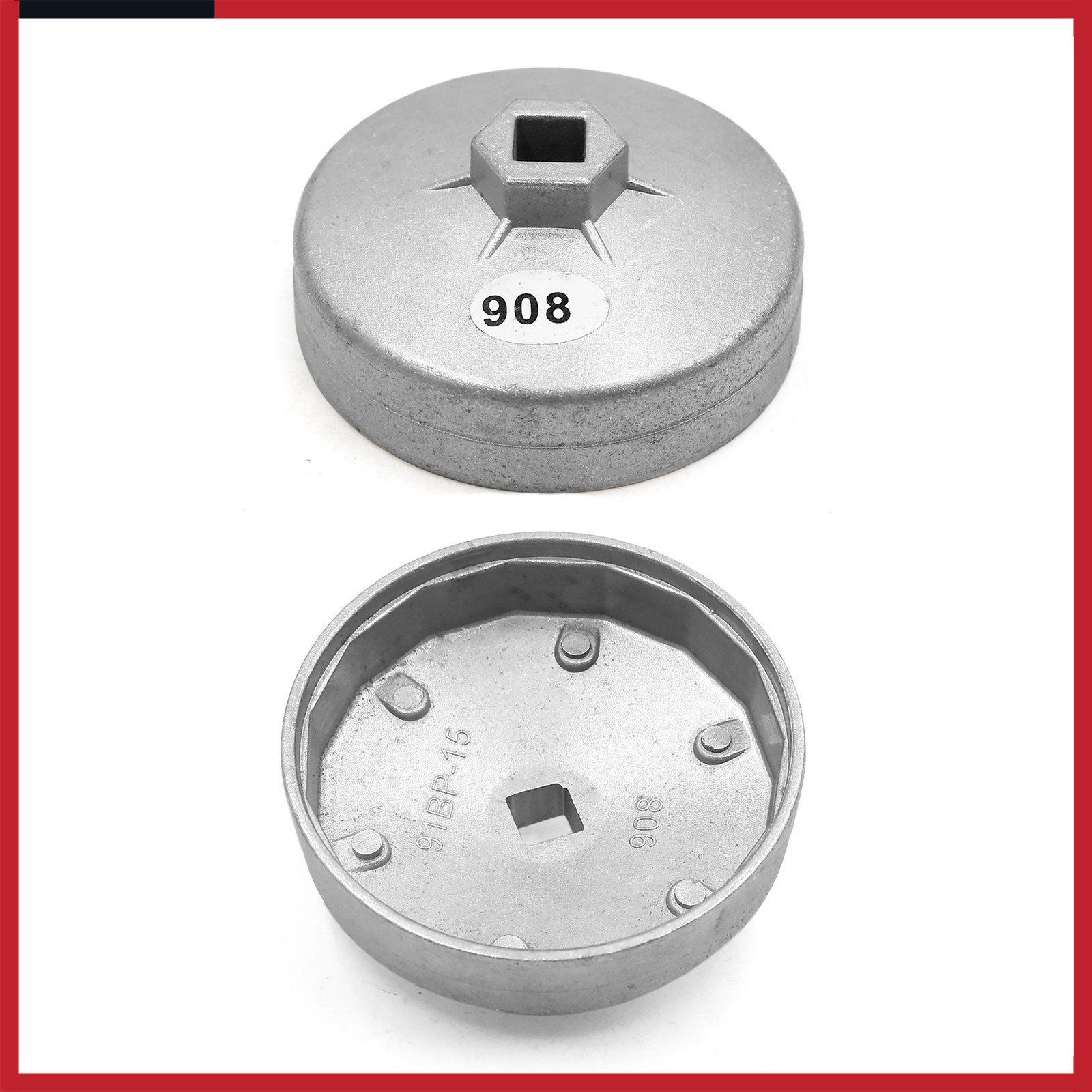 90mm 15 Flutes Metal Oil Filter Cap Wrench Socket Remover Tool for Auto Car New