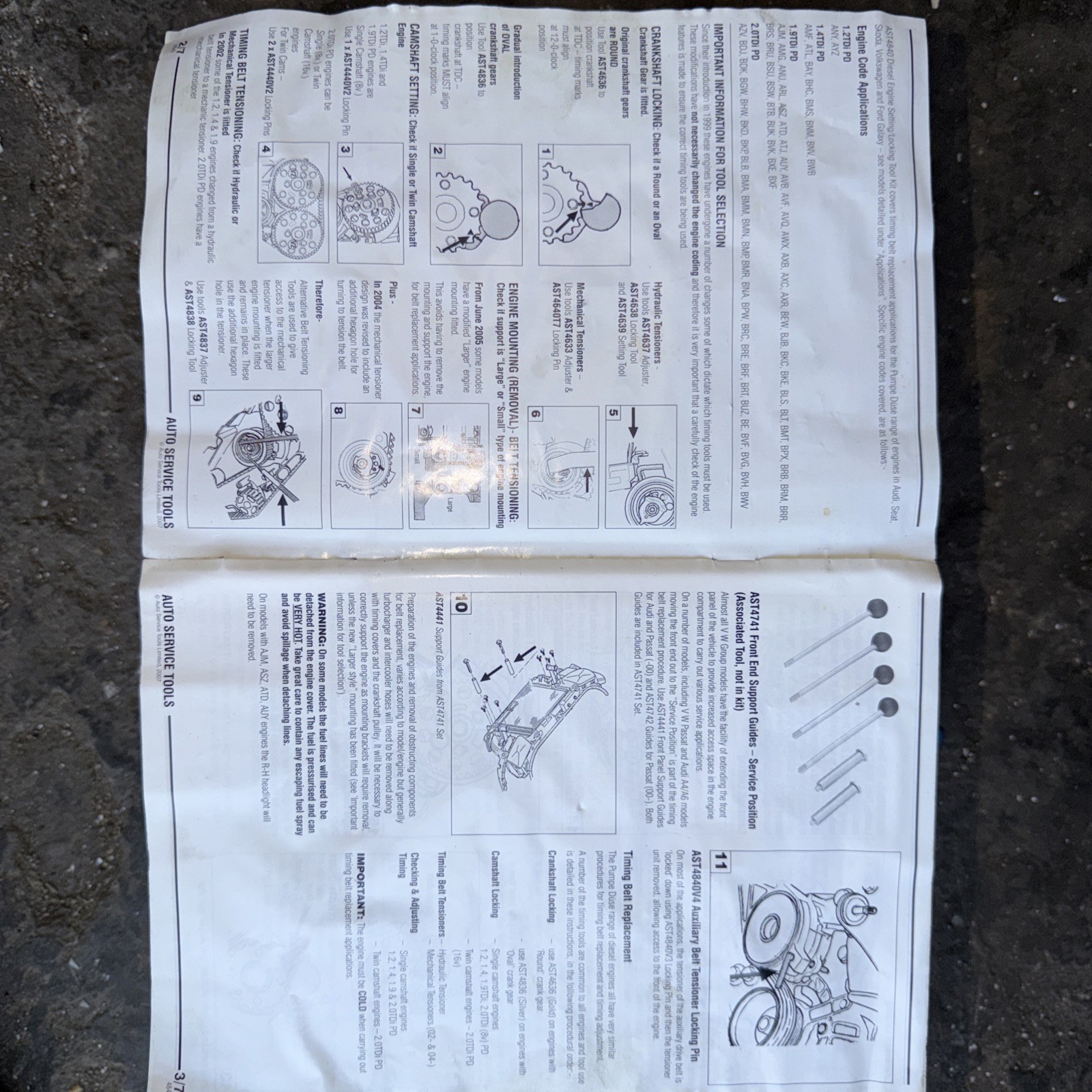 AST 4740 VW/AUDI Timing Set