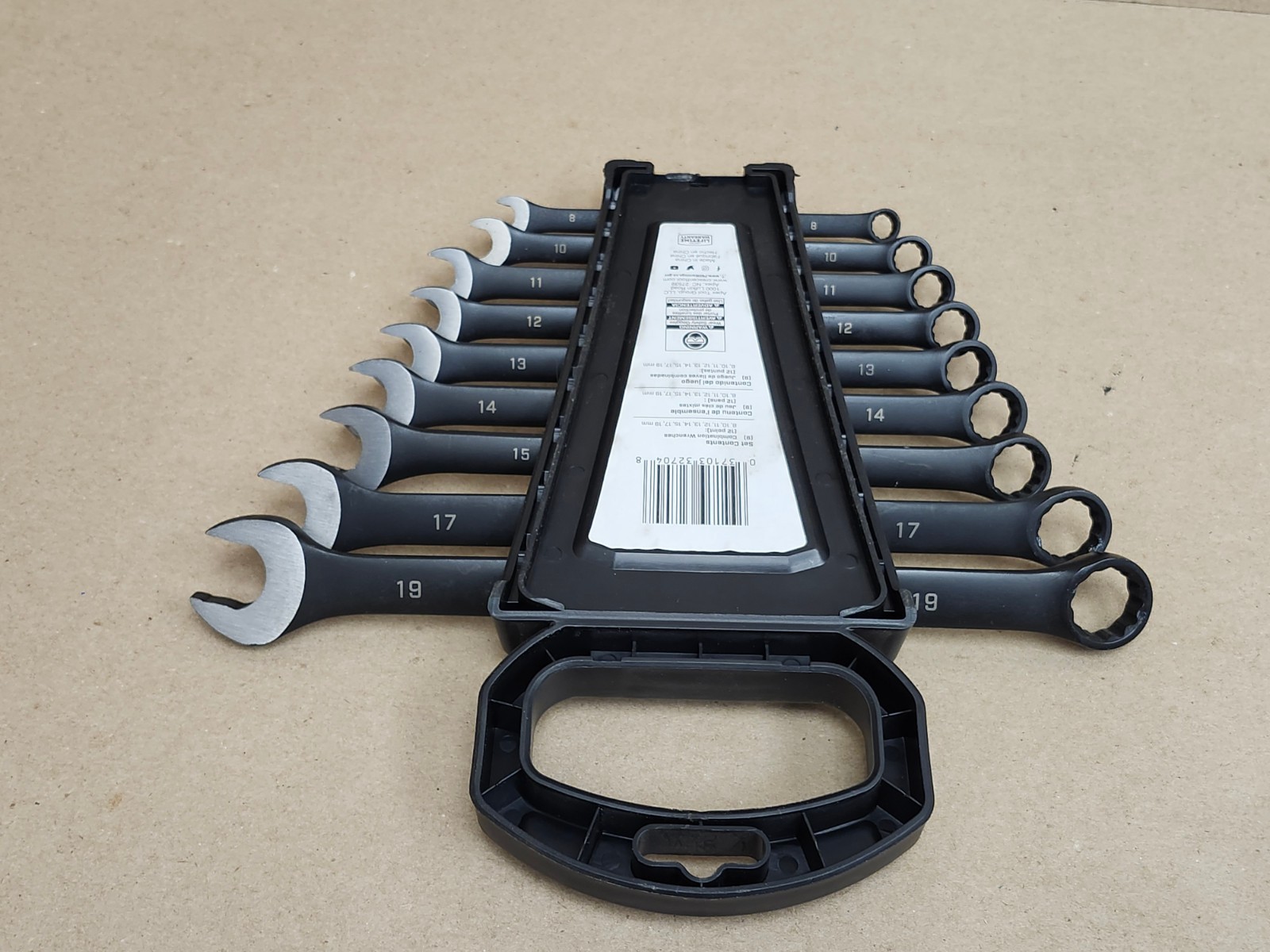 Crescent CCWS9BM X10 12 Point Metric Combination Wrench Set 9 pc