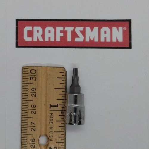 Craftsman T-15 Torx Head Bit 1/4″ Drive Socket CMMT42661