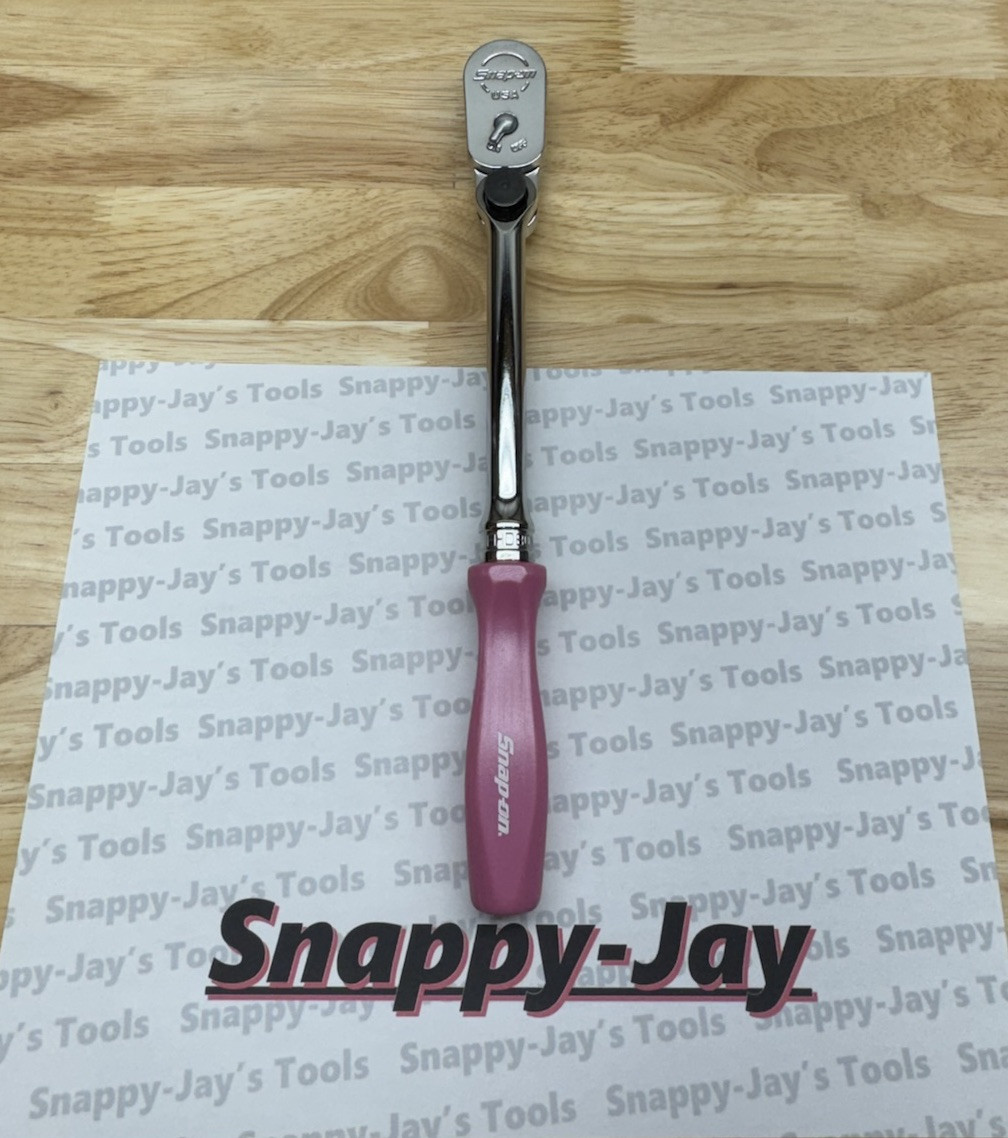 Snap-on Tools PEARL PINK 3/8″ Drive Hard Grip Multi-Position Ratchet FHD80MPPP