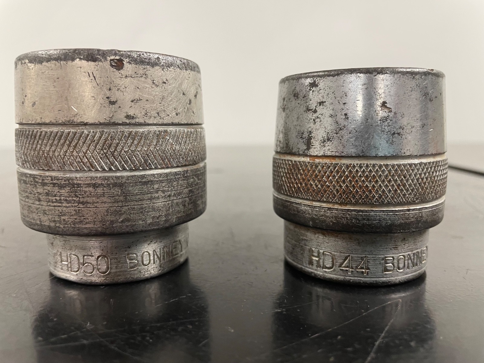 «LOT OF 2» BONNEY – 1-3/8” & 1-9/16” – Chrome – 3/4” Drive – 12 Point – SAE