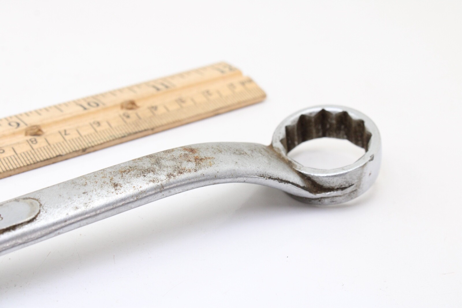 S-K LECTROLITE B-2628 13/16″x7/8″ 13″ Long SAE Chrome Offset Box End Wrench USA
