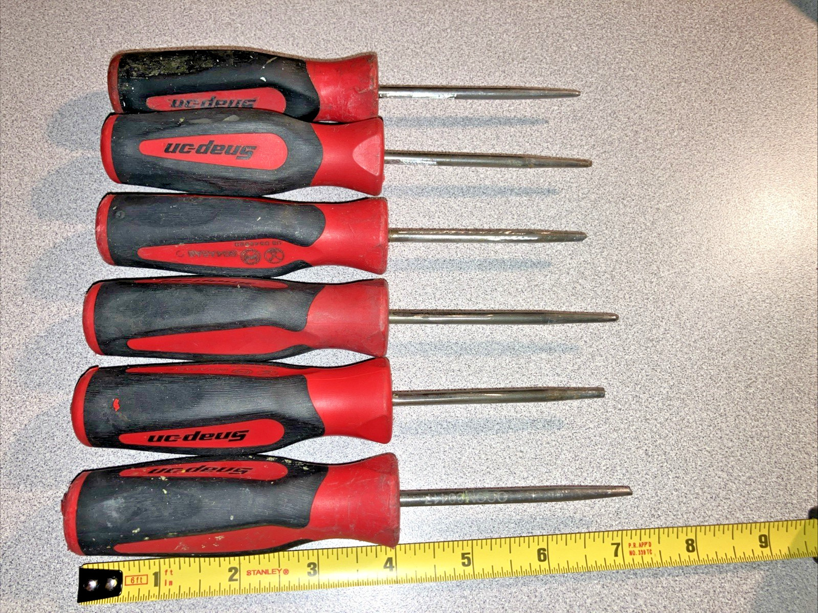 Snap-on Tools SG4ASAB RED Instinct Soft Grip Scratch Awl Pick Tool Damaged USA