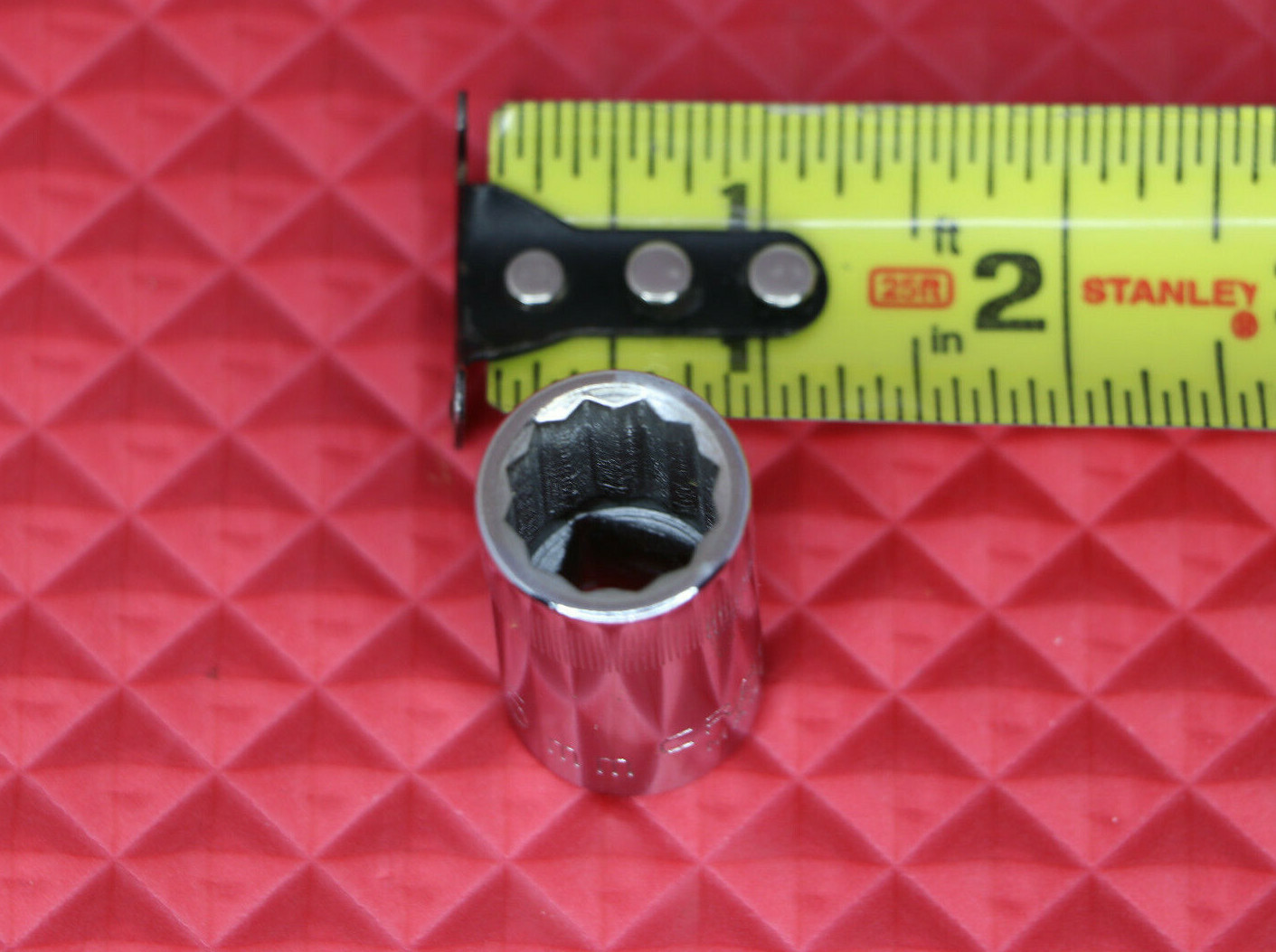 Vintage Craftsman 15MM Metric Shallow 12 Point 1/2» Dr. Socket -V- 44236 USA
