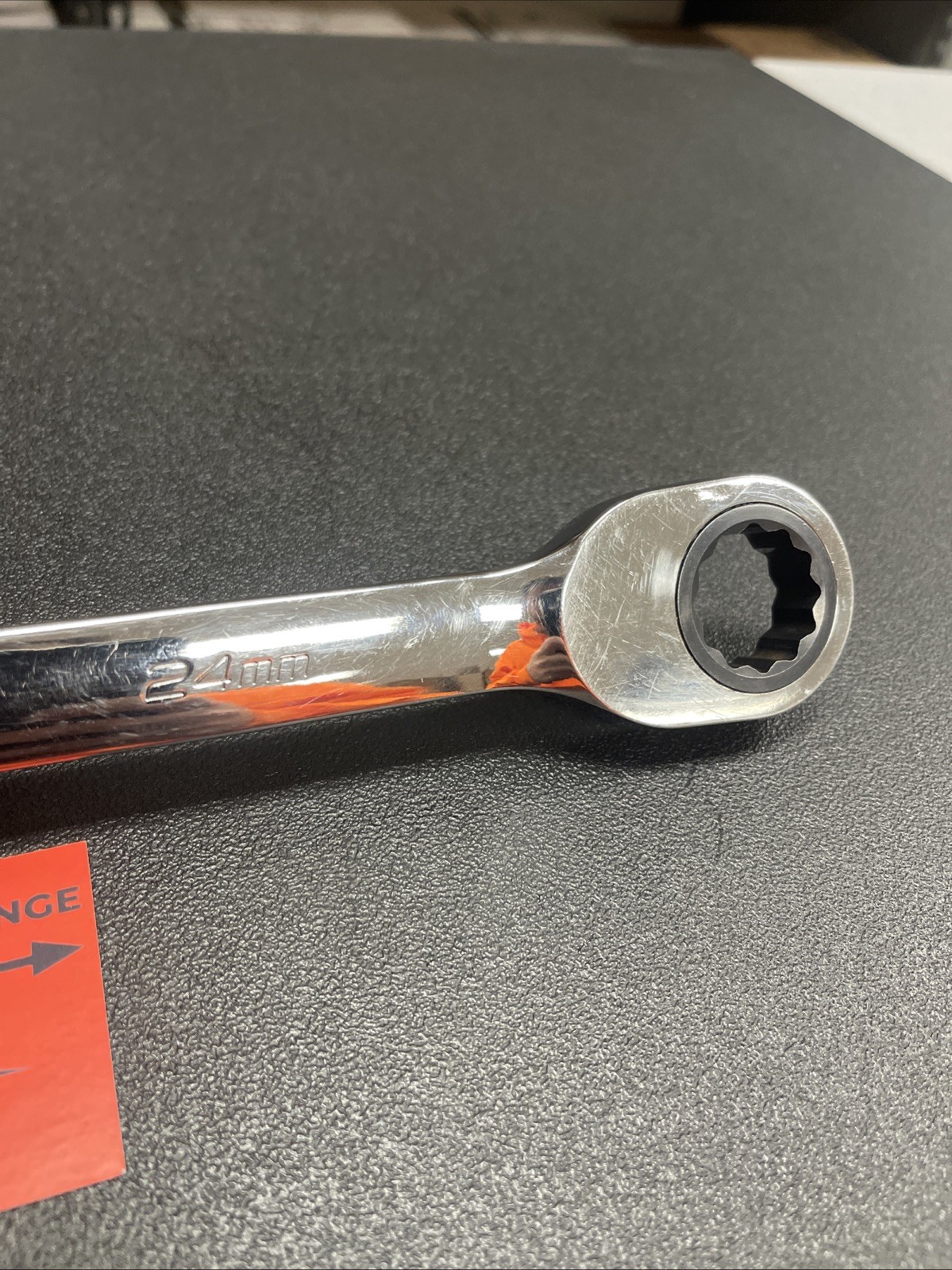 Snap-on Tools 24mm Metric 0° Non-Reversing Ratcheting Combo Wrench SOXRM24A
