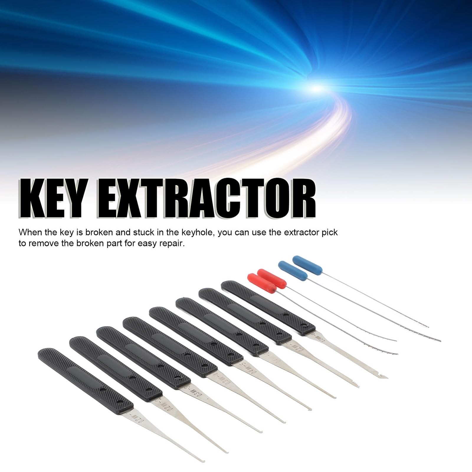 12 Piece Puller Set for Broken Keys, 0,20,4mm Faucet Puller…