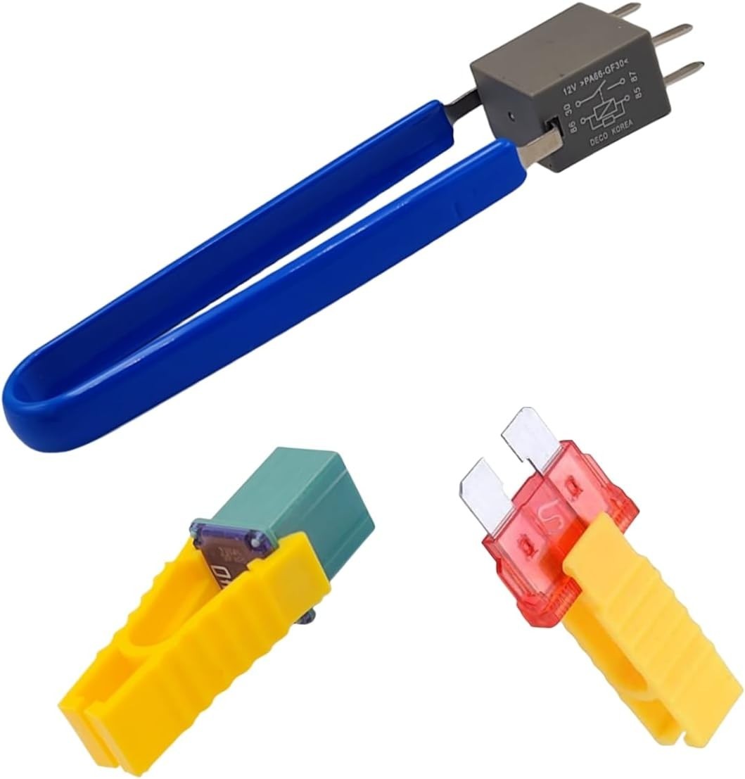 Automotive Fuse Puller Set 6-Pack – Professional Relay Removal Pliers Stainle…