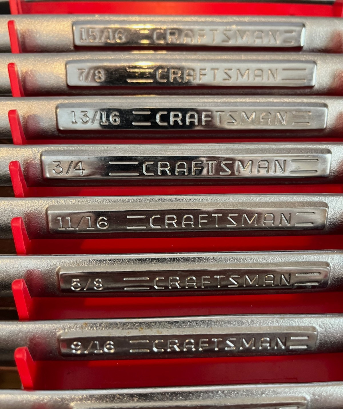 Vintage Craftsman VA USA 13pc SAE 6 Pt Combination Wrench Set 1/4″ – 15/16″ Rare
