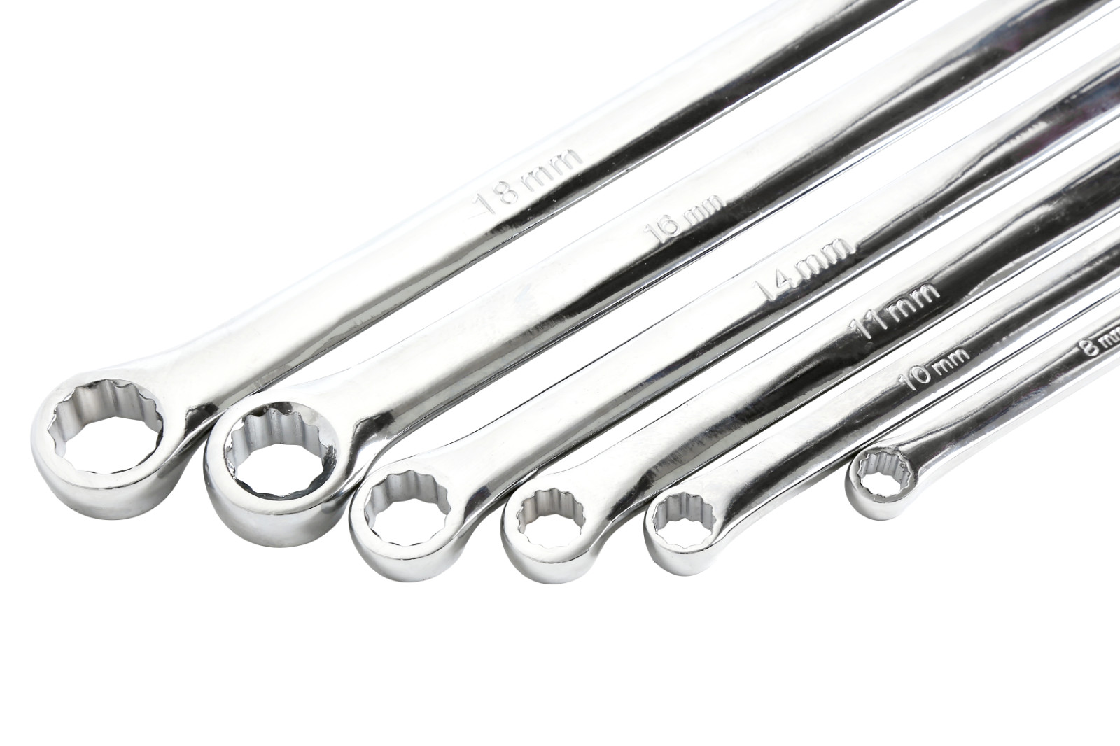 6 PC Metric Extra Long Box End Wrench Set Durable Aviation Spanner 8 mm – 19 mm