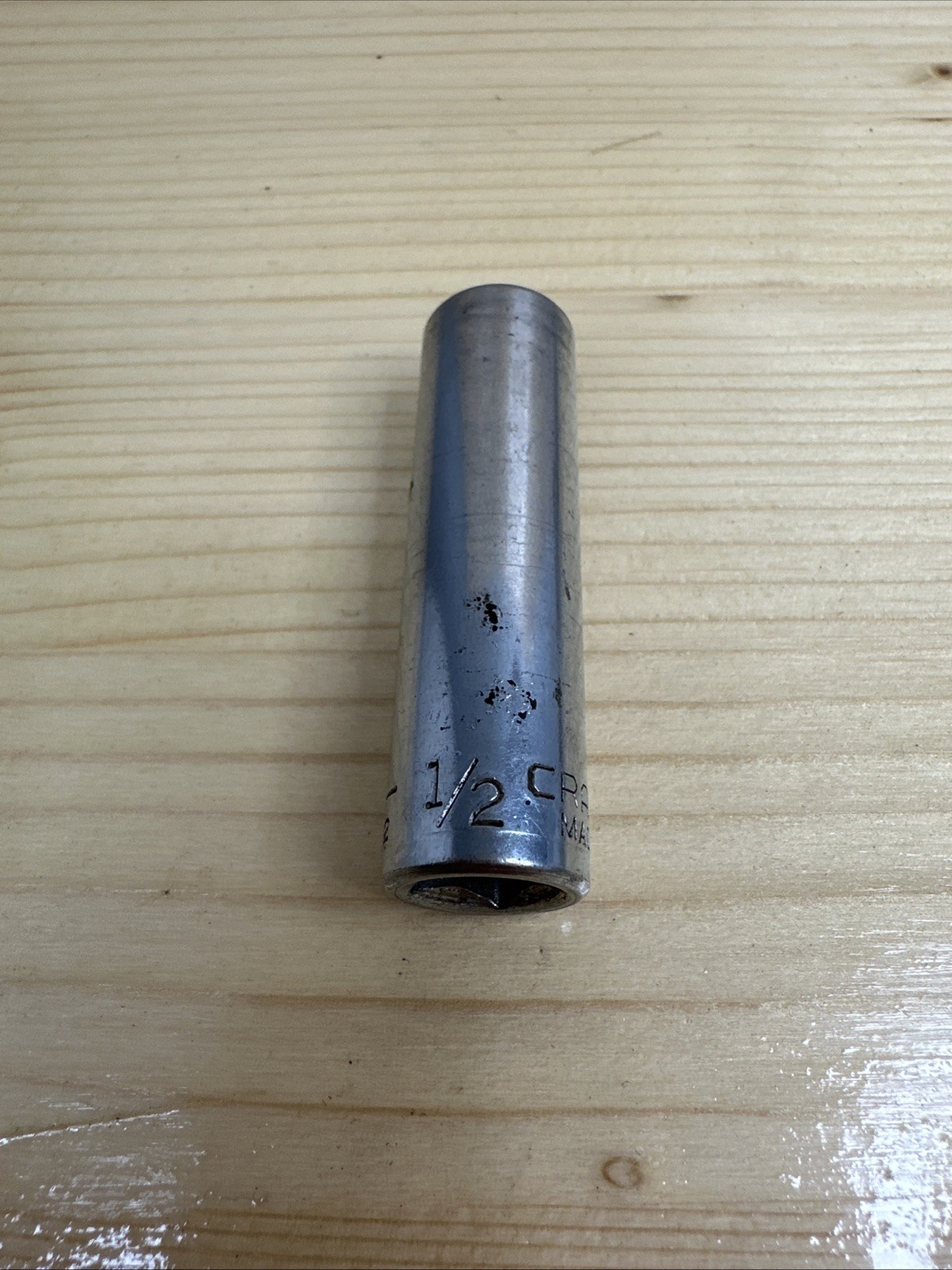 Vintage Craftsman 1/2″ SAE Deep Socket 12 point 3/8″ Drive -V- 43312 USA