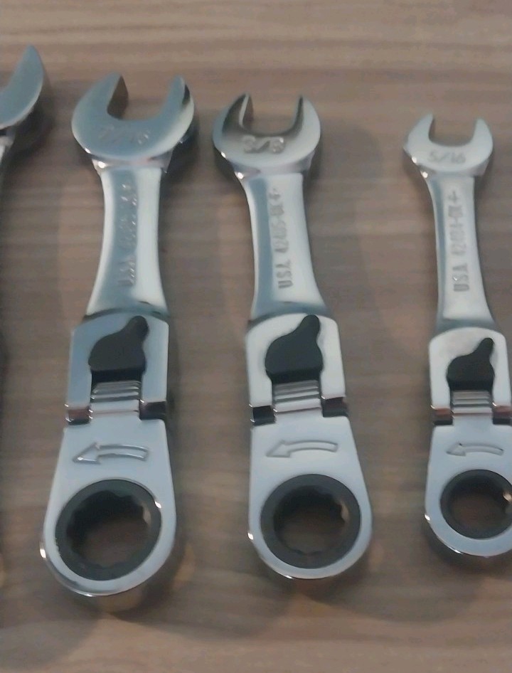 Craftsman 7 Pc. SAE Locking Flex RATCHETING «STUBBY «Wrench Set / UNUSED MINT