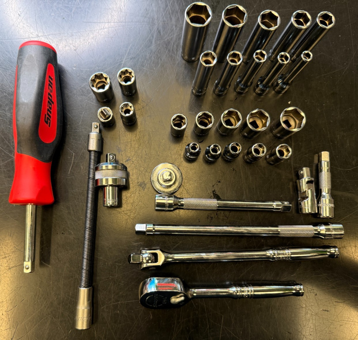 Snap-On 134ATMP 34pc 1/4″ Drive 6-Pt SAE General Service Socket Set 3/16-9/16
