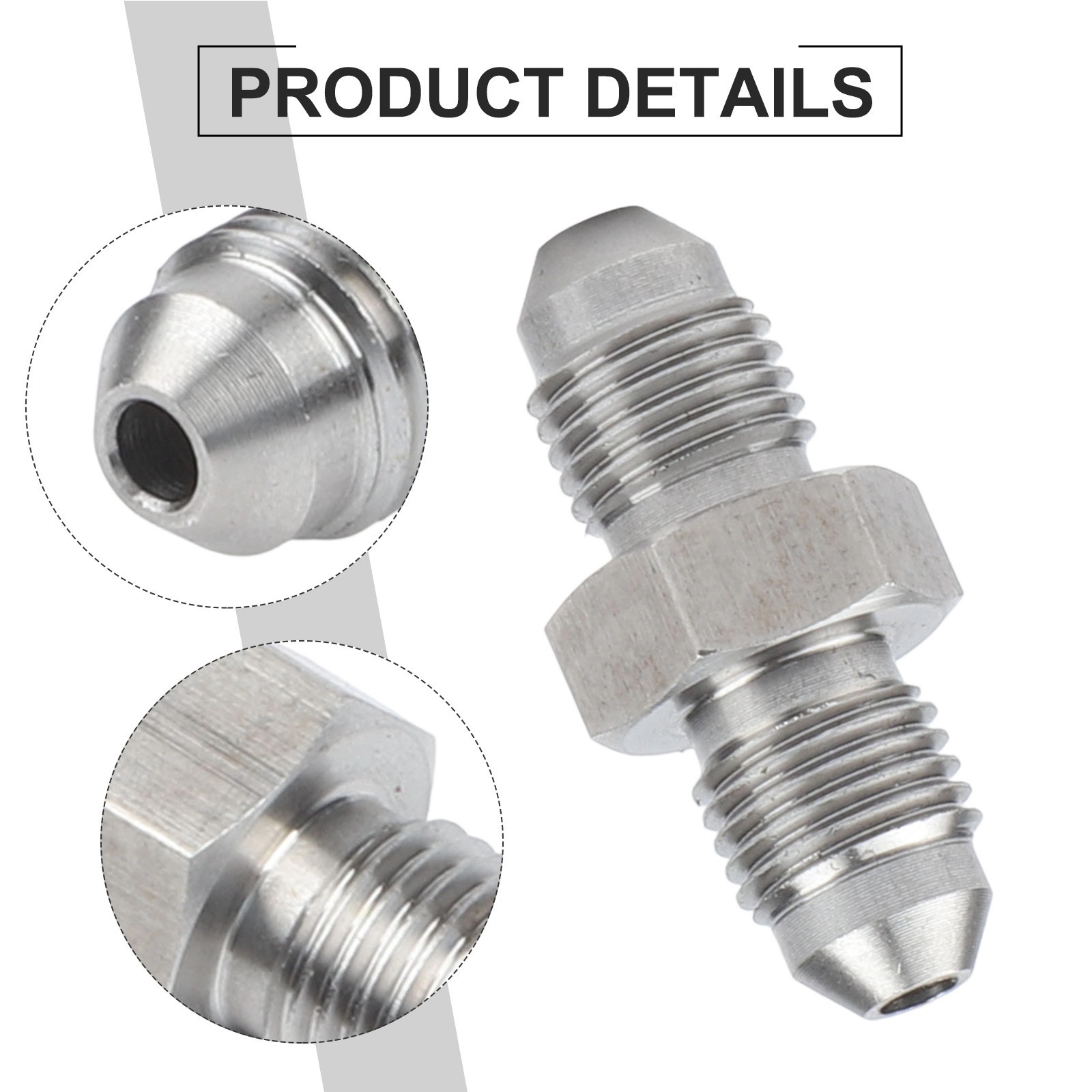 AN3 to M12x1 M10x1 Stainless Steel Adapter for Cars and Automotive Use