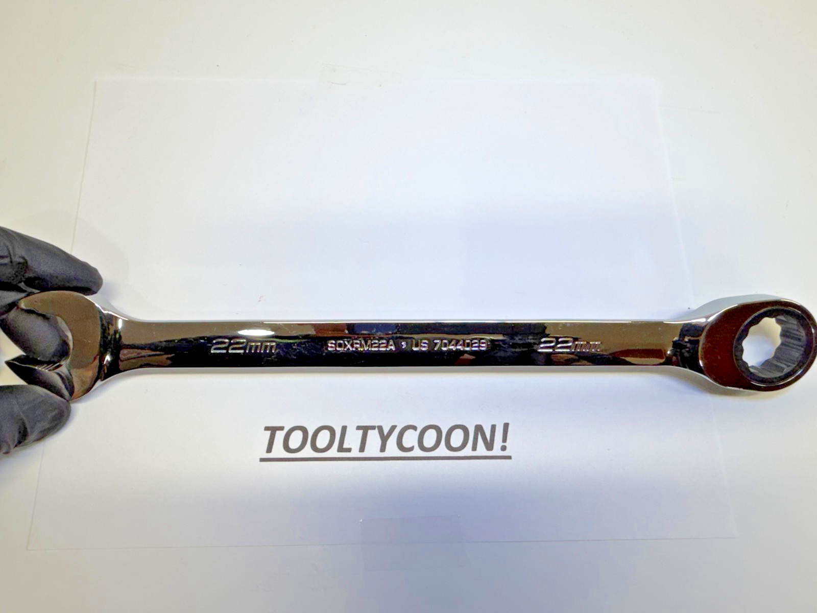 Snap-on Tools NEW 22mm Metric 0° Non-Reversing Ratcheting Combo Wrench SOXRM22