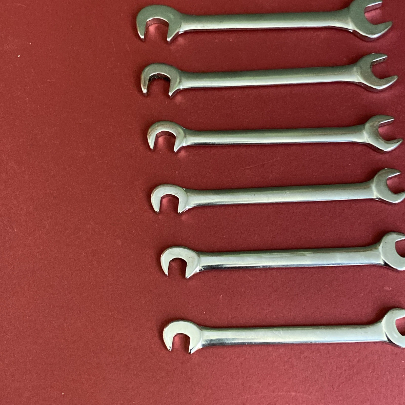 Craftsman USA 8-Pc Open End -V- Ignition Wrench Set 4306 Super-tuff 90° Offset