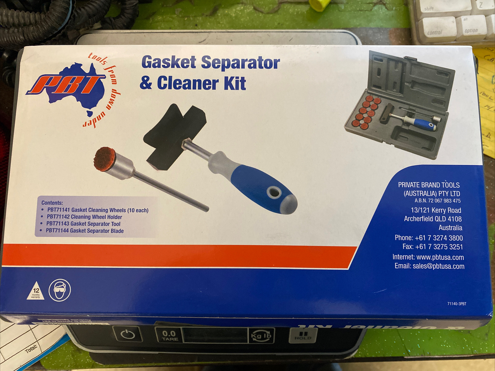 PBT Tools from Down Under,Gasket Separator&Cleaning Kit W/3 pks cups,Part#71140