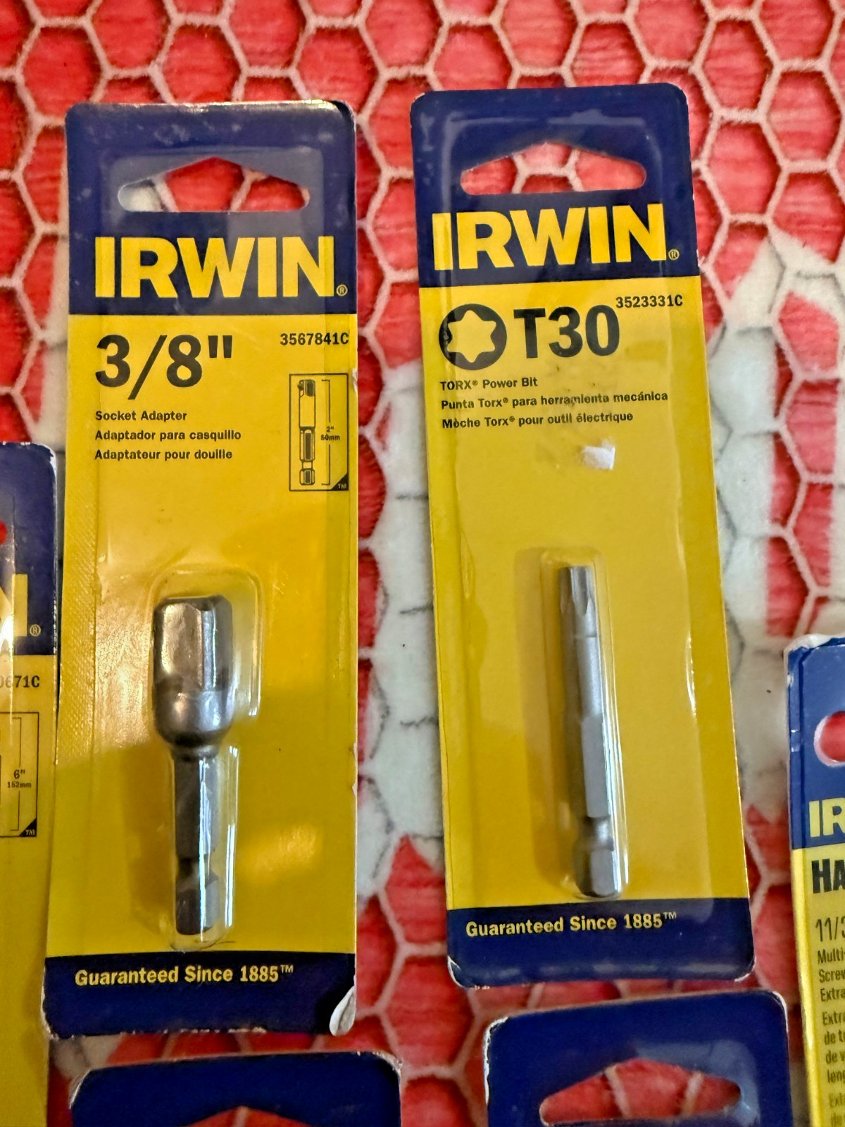 Lot of 8 Irwin Tools driver bits ***NEW SEALED***