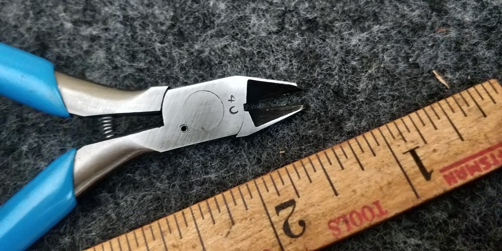 Channellock 40S 4-1/4 Inch MINI Diagonal Flush Cutting Plier Spring Act USA
