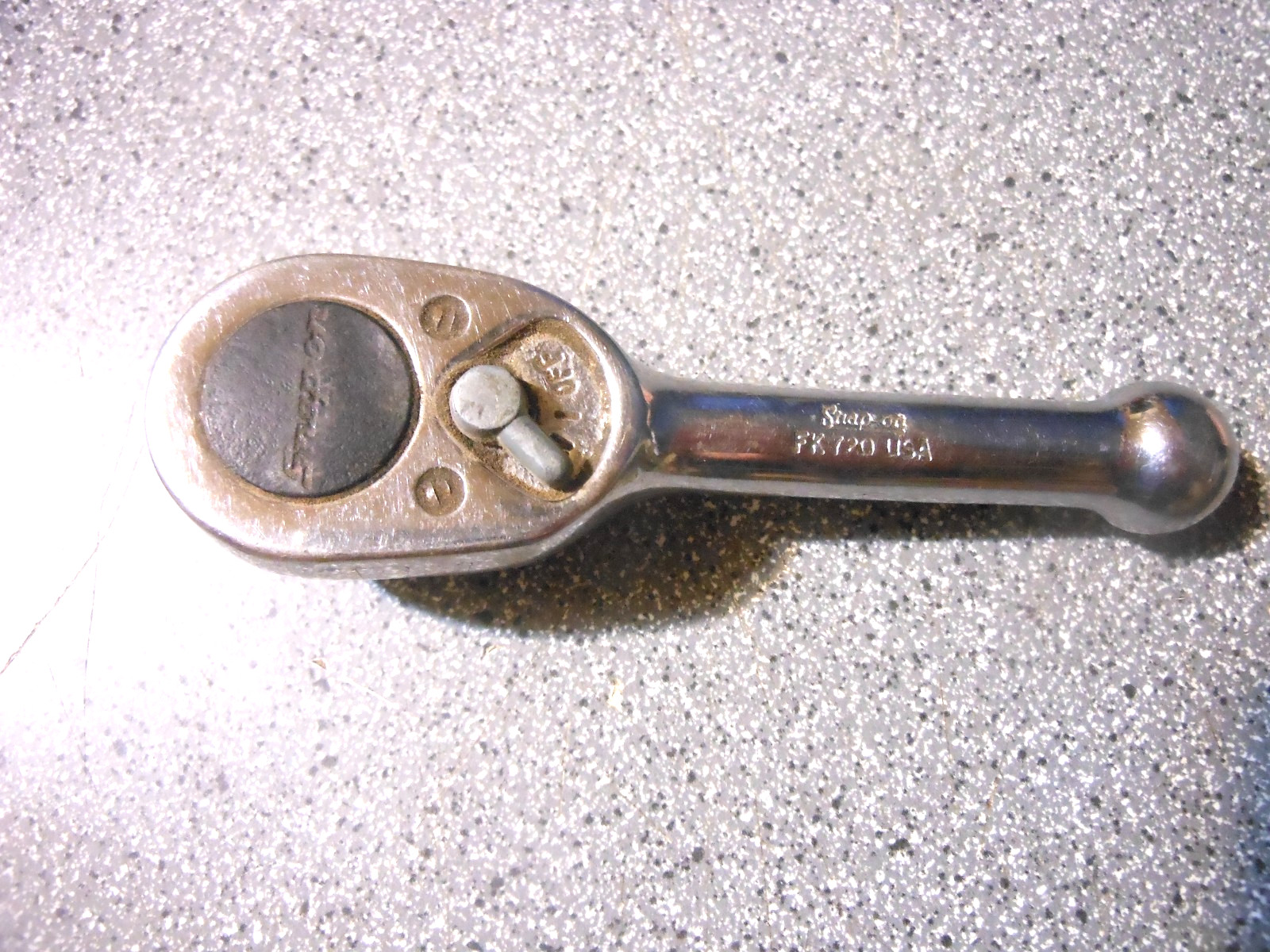Snap-On FK720 3/8″ Drive Stubby 4″ Ratchet Made In USA gAo
