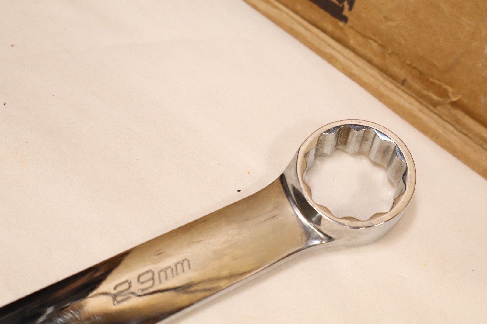 Snap-On Tools USA 29mm Metric Standard 12 Point Chrome Combo Wrench OEXM290B