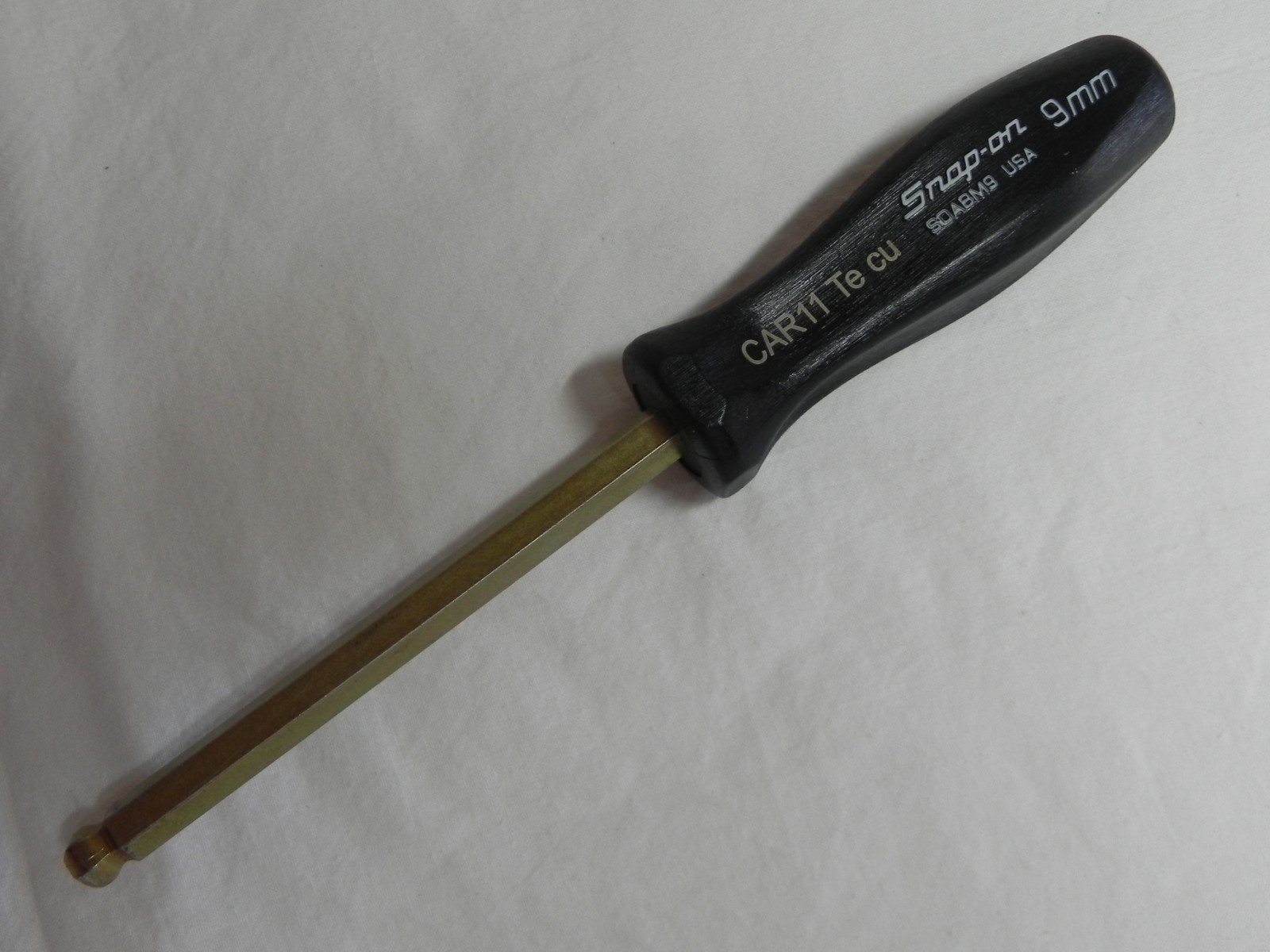 Snap-On SDABM9 9mm Ball Hex Head Driver Measuring 8-7/8» Long LOTBHHD8
