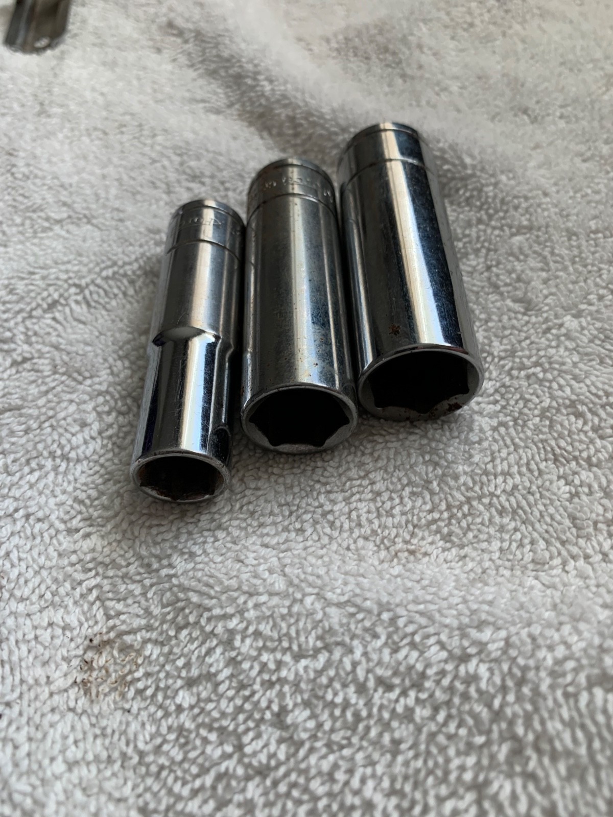 Workforce 3/8 Drive 6 Point Deep-well Sockets SAE 5/8, 7/16, 9/16