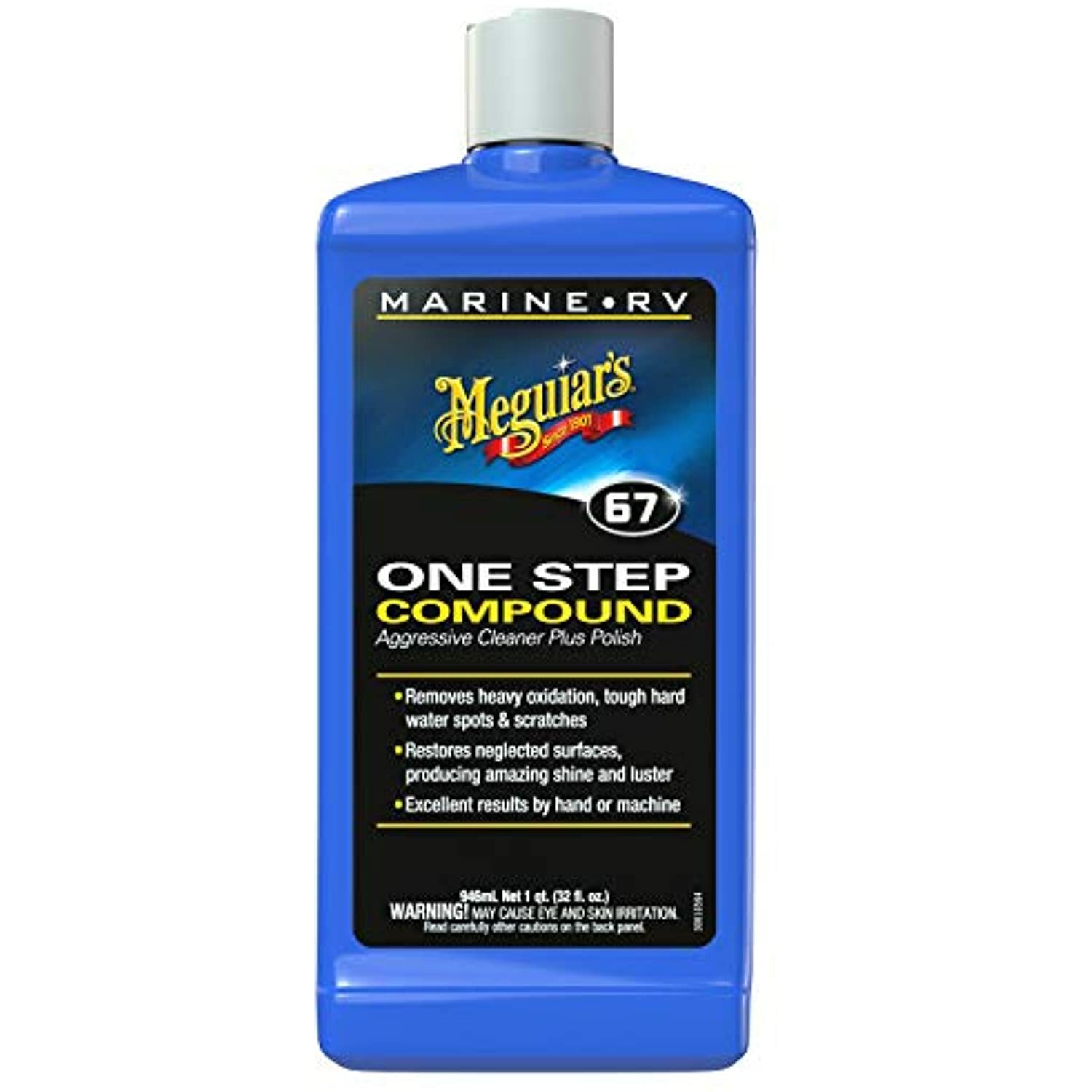 Meguiar’s M6732 Marine/RV One Step Compound, 32 oz