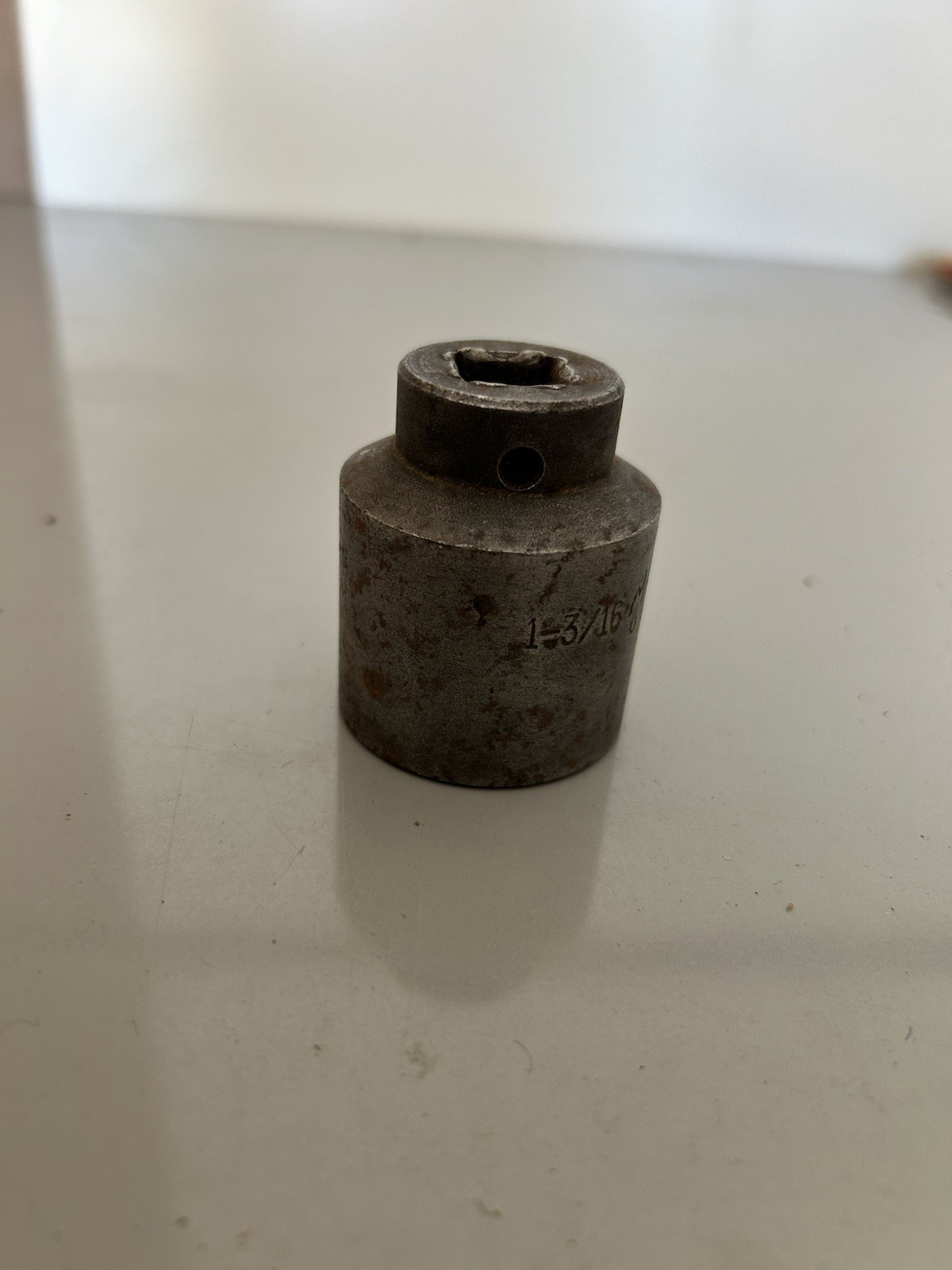 Vintage MAC Tools VI386 1/2″ Drive 1-3/16″ 6 Point Shallow Impact Socket USA SAE
