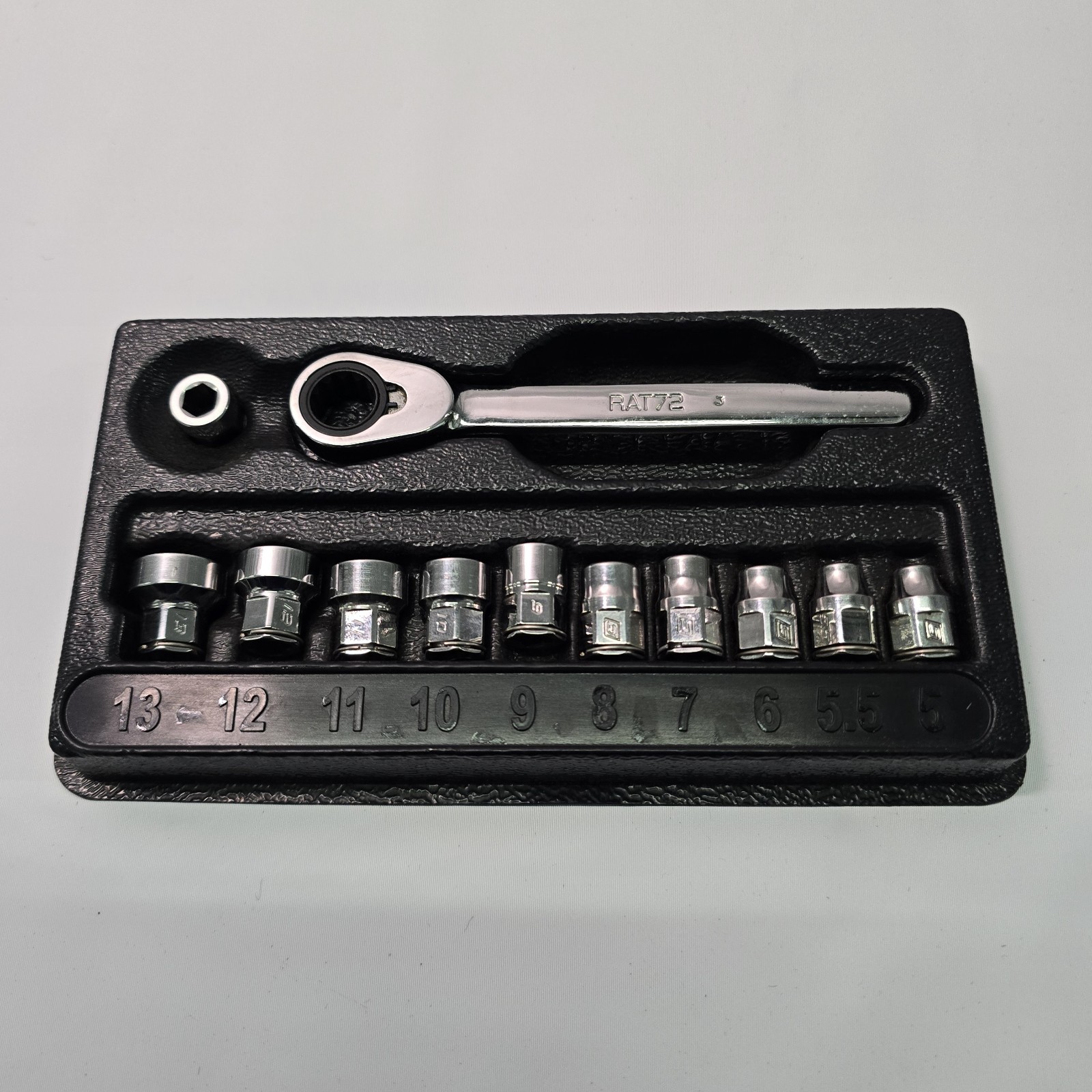 Snap On 112RTSMA Low Profile Socket Set Metric With Case Excellent Condition