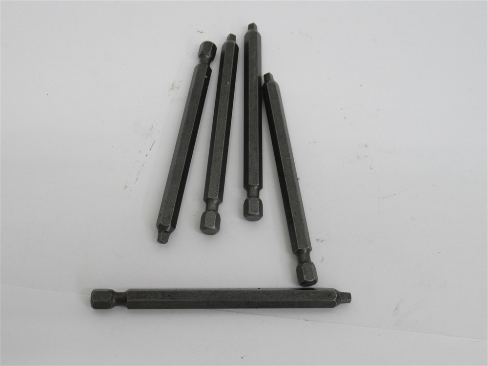 Apex 954-B-2, #2 Square Power Drive Bit, 3-1/2″ Long, 1/4″ Hex, 5 Pack