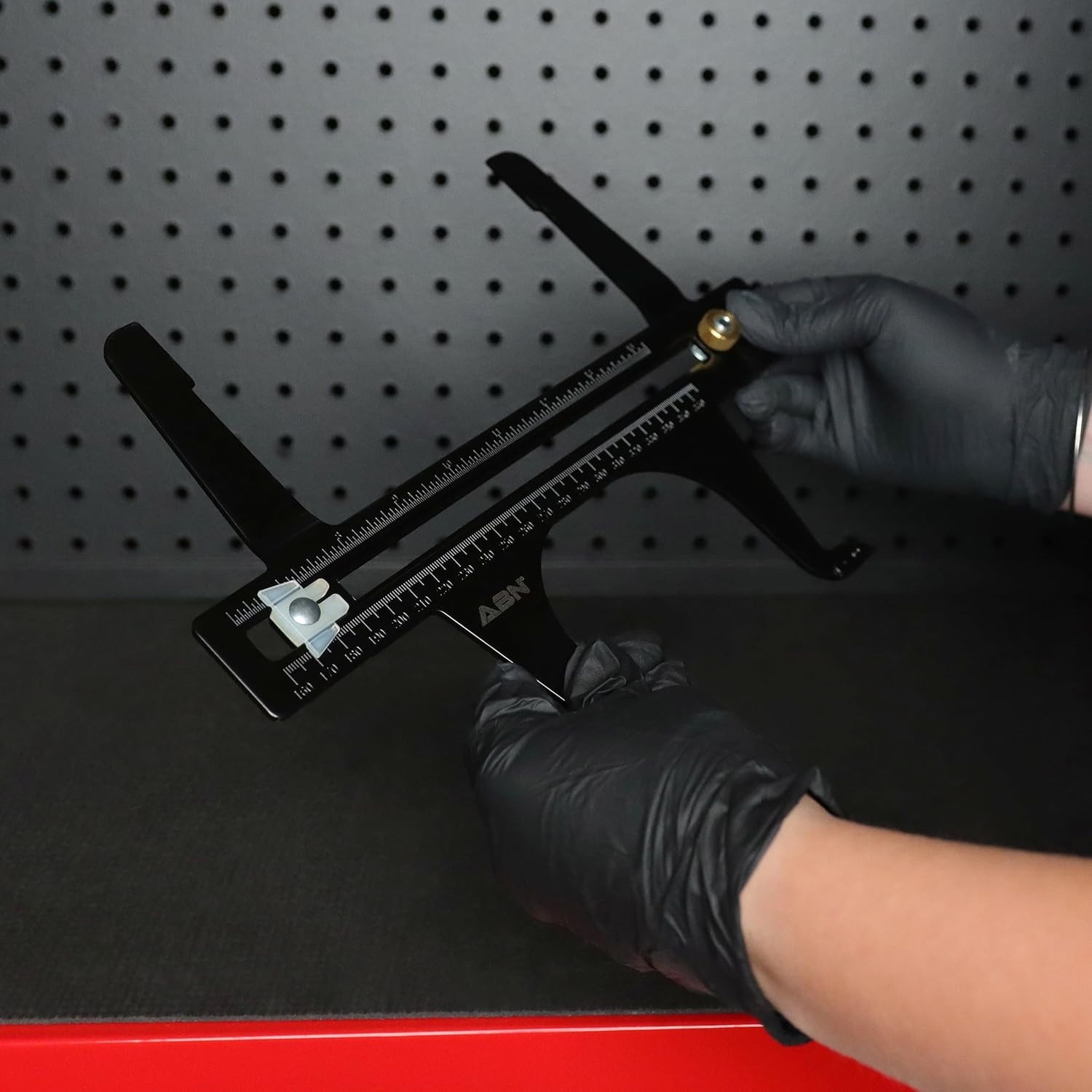 Brake Measuring Tool 6.5-14.25 Inch Dual Scale Gauge Adjustment