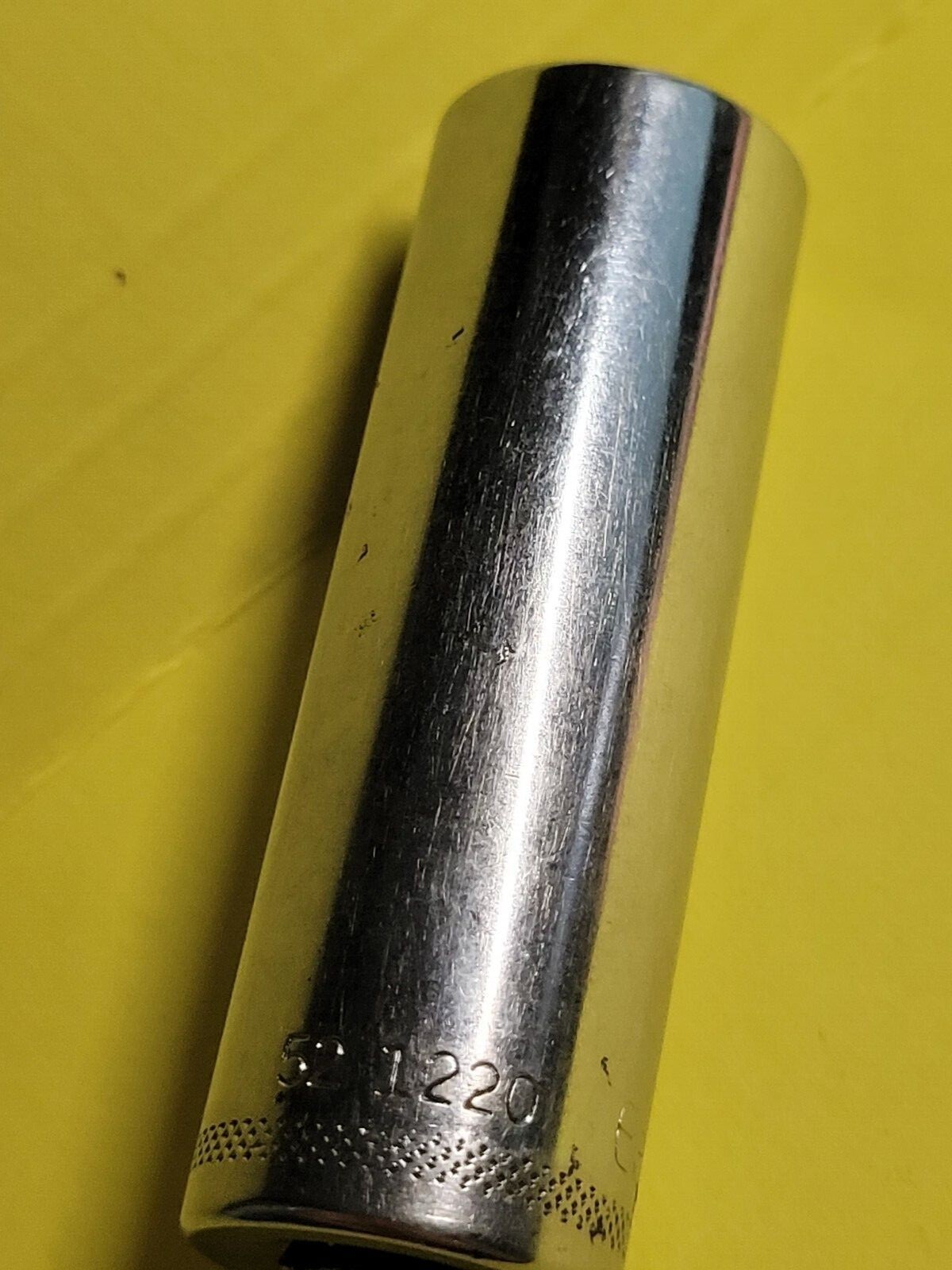 Vintage Easco Tools Made-USA, 3/8″ Drive, 5/8 Deep Socket Chrome Part # 52 1220