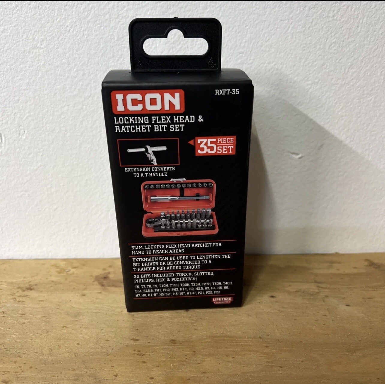 ICON Locking Flex Head Ratchet and Bit Set 35 Piece – Rare Item To Keep In Stock