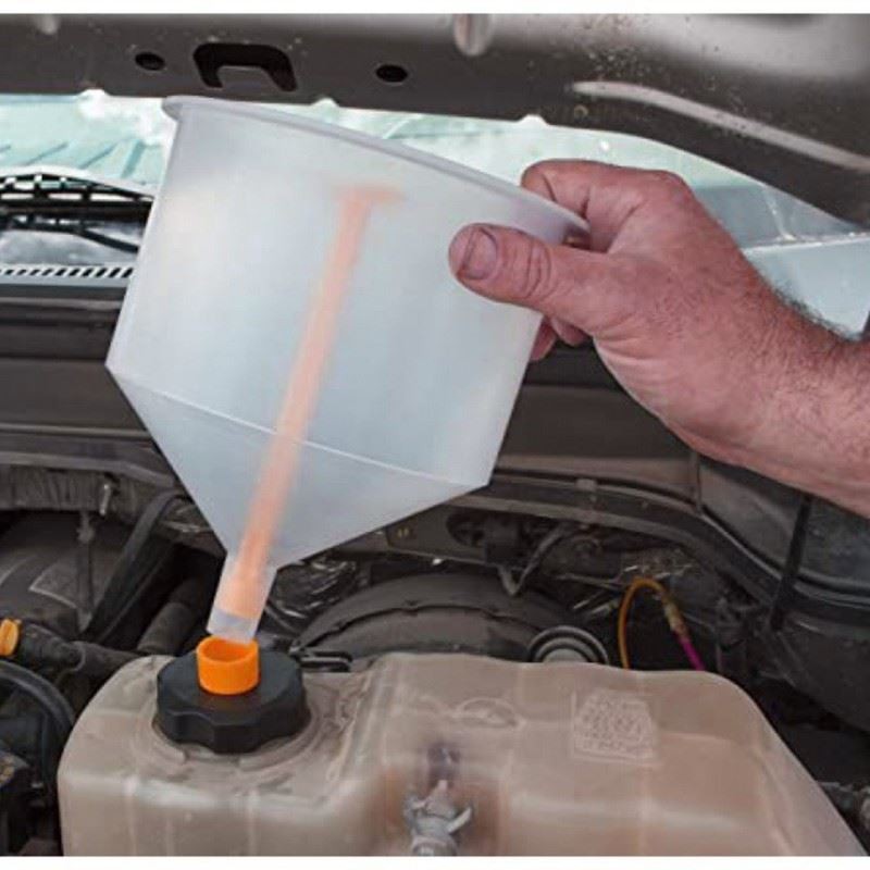 Coolant Funnel Kit Radiator Spill Frees Funnel Auto Coolant Flushes for Winter