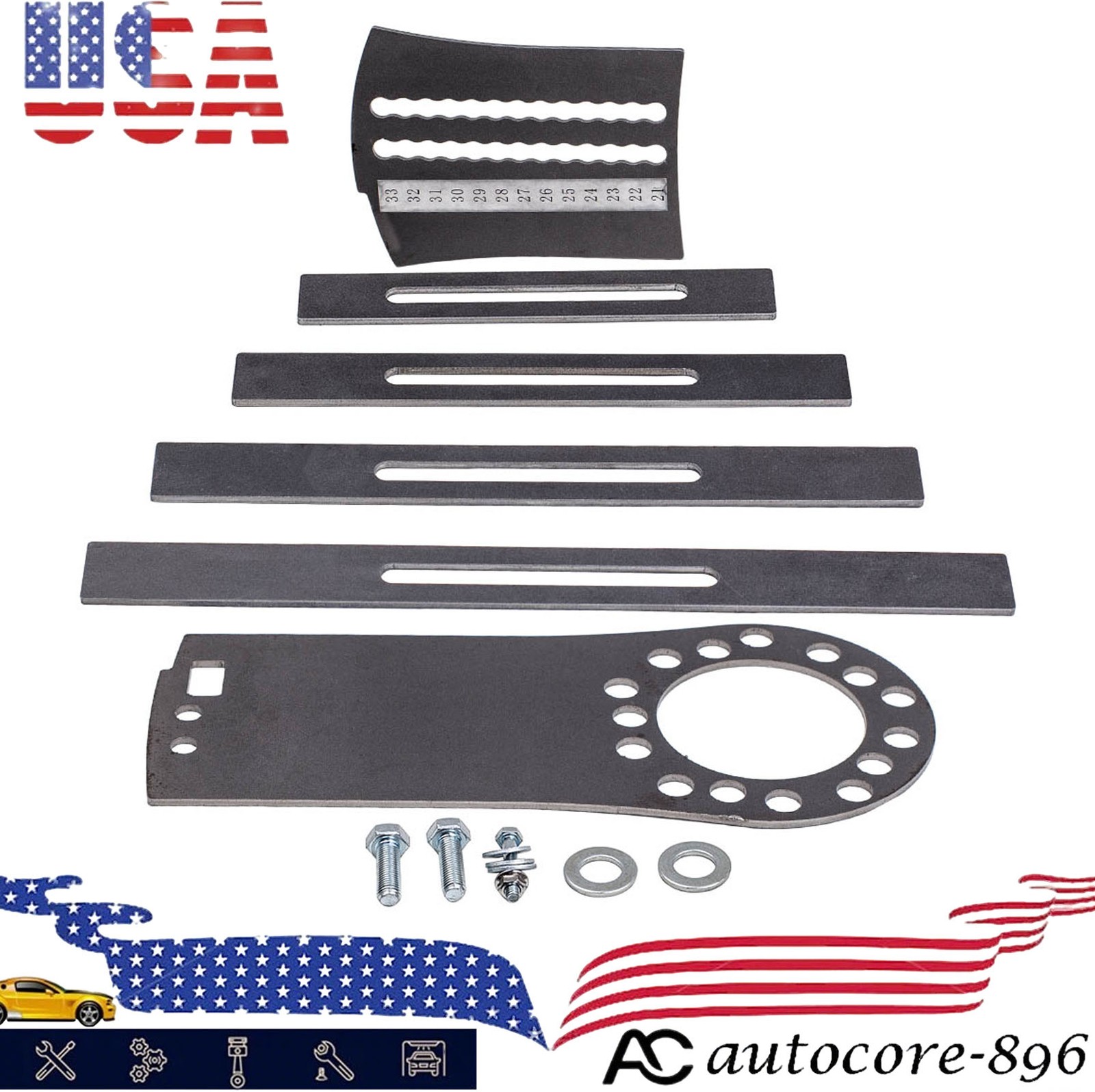 5 Lug Tire Combination Measurement Gauge for GMC for Ford Chrysler 21-35inch