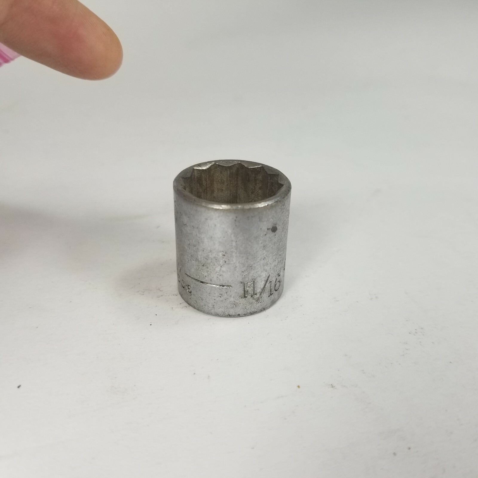 VINTAGE «CRAFTSMAN USA VV 44336″ SOCKET ~ 3/8″ DRIVE ~ 11/16» ~ 12 POINT